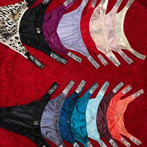 VS shine strap panty collection